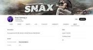 Raj Varma's YouTube channel, Snax Gaming (Image via Google)